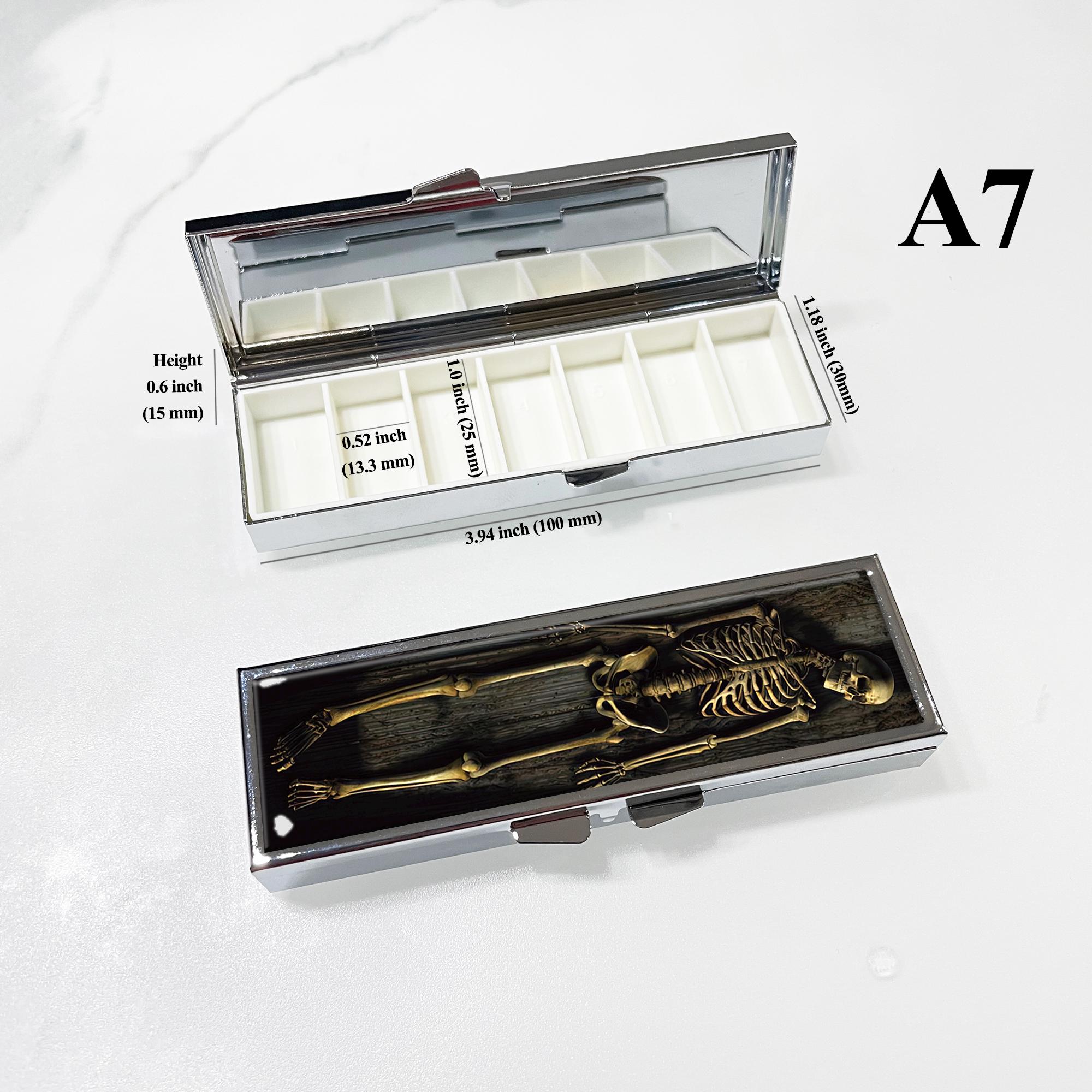 ビンテージ 薬ケース 缶ケース メディスンケース スカル 髑髏 花 ポイズン Arsenic Poison Skull Crossbones Vintage Label Ring Trinket