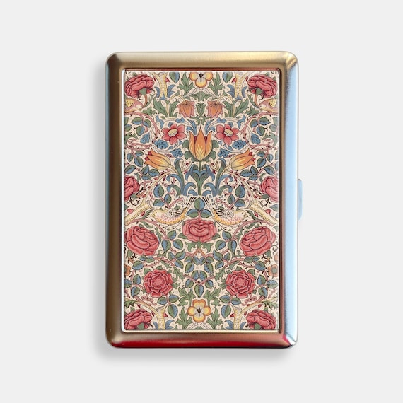 vintage metal cigarette case wallet Tree of Life Retro Art Nouveau Case, Purse Joint Holder, Business Card ID Holder Copper Card Wallet Slim Cigarette