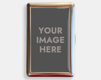 Customized Pattern Cigarette Case Zigarettenetui Wallet Metal Joint Holder