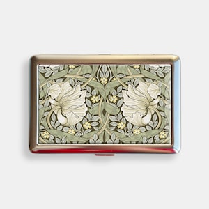 Art Nouveau William Morris Flower Bloemen Pimpernel (1876) Sigarettenkoker Zigarettentui Portemonnee Metalen Gezamenlijke Houder