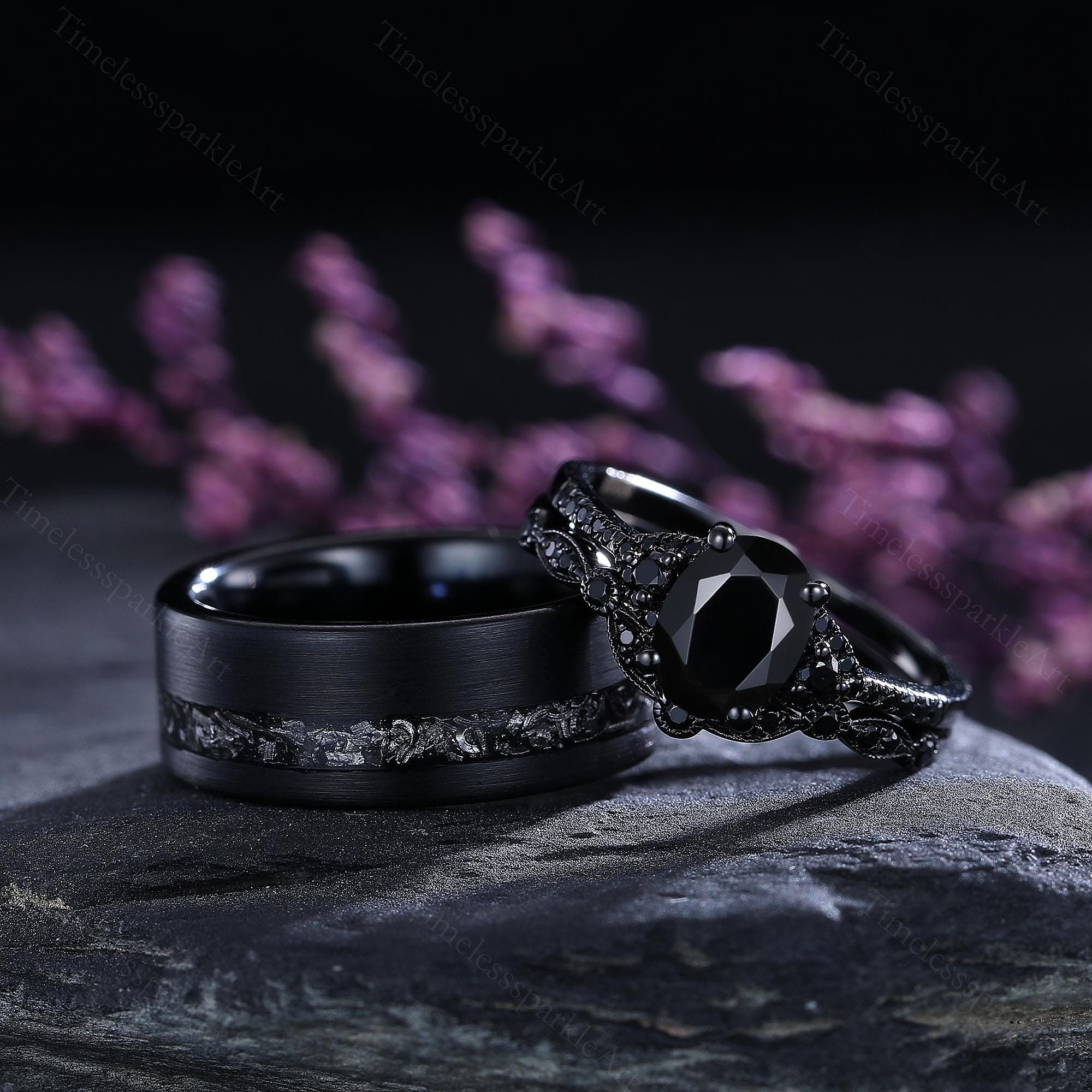 Couple Ring Goth - Etsy
