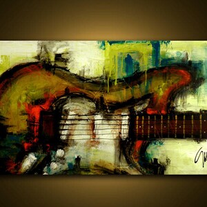 Made to Order- Original Painting - Modern Abstract Art by SLAZO - 24x48