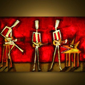 Original Painting - Modern Abstract Art by SLAZO - 24x48 Made to Order
