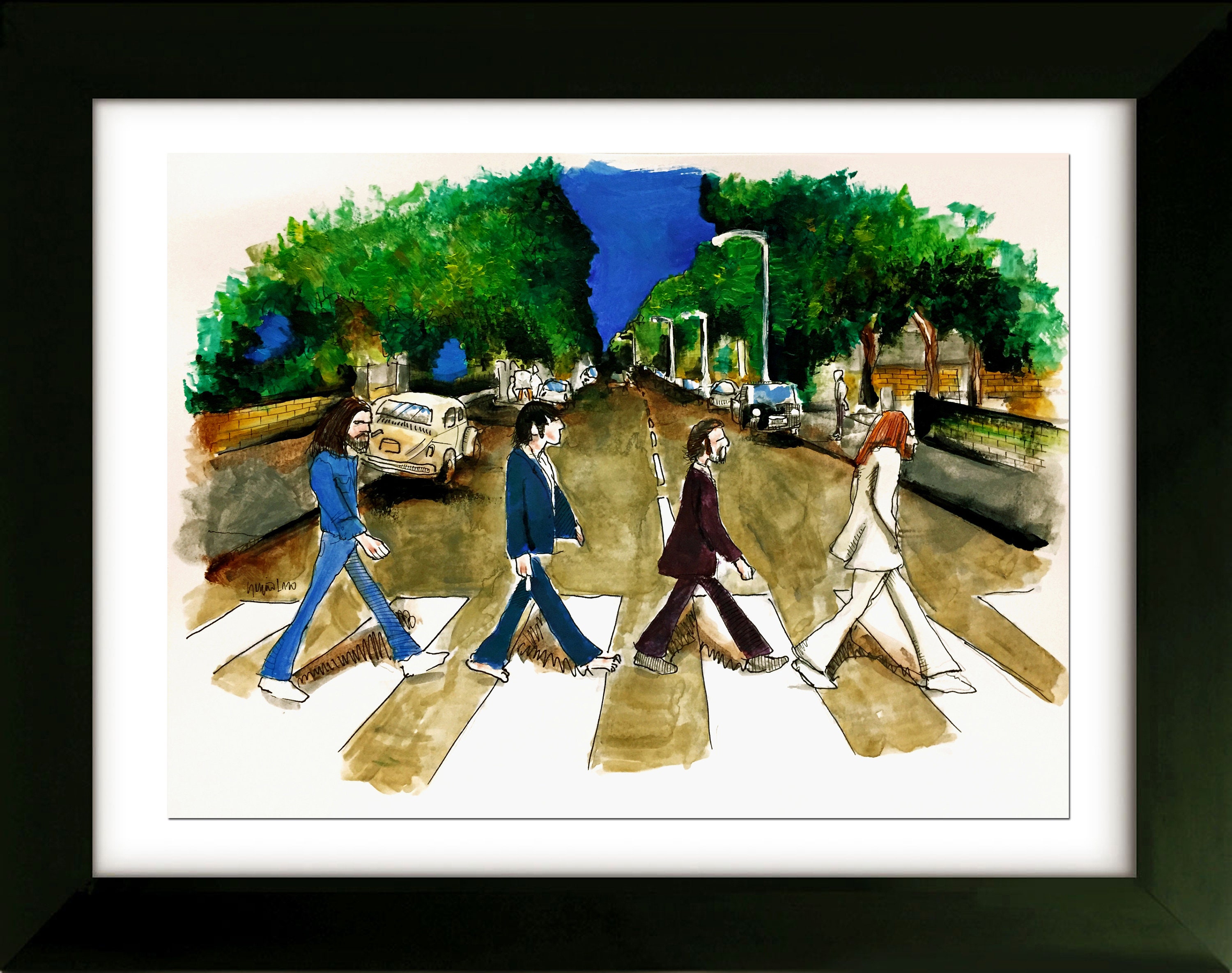 絵画 Beatles Beatles Painting Made in Tokyo Sells for $1.7 M. at Christie's