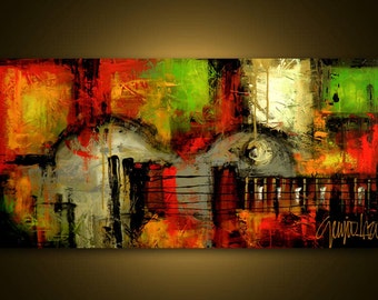 Original Painting - Modern Abstract Art by SLAZO - Made to Order 24x48