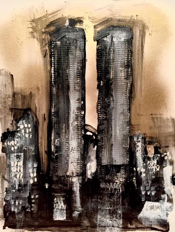 Limited Edition Drawing New York World Trade Center NYC