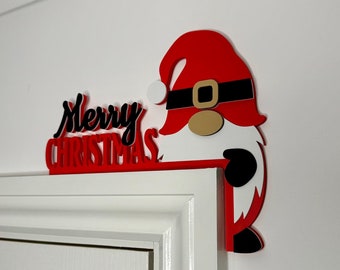Merry Christmas Santa Gonk, Santa Door Corner Sign, Christmas Gnome, Family Christmas Gift, Seasonal Decorations, Home Decor, Home Gifts