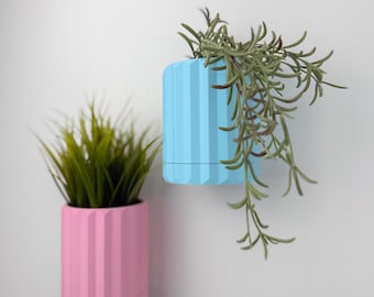 Minimalist Mounted Wall Planter, Hidden Drip Tray, High Quality PLA, Summer Home Decor