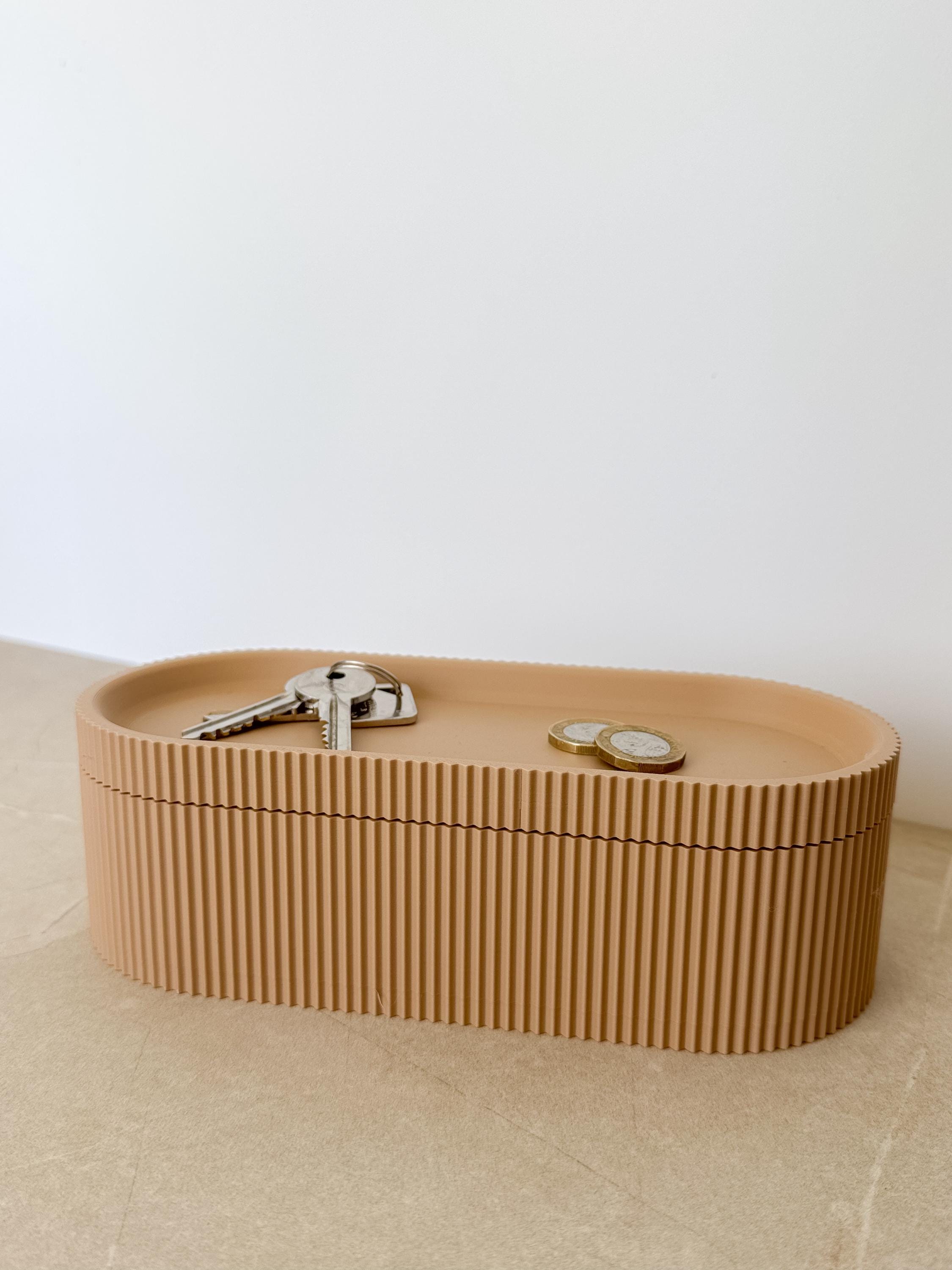 Modern Minimalist Storage Box, Stadium Jewellery Box, Catch All Tray, Desk Tidy, 10 Colour Options, Neutral Decor, Home Gifts, Trinket Dish