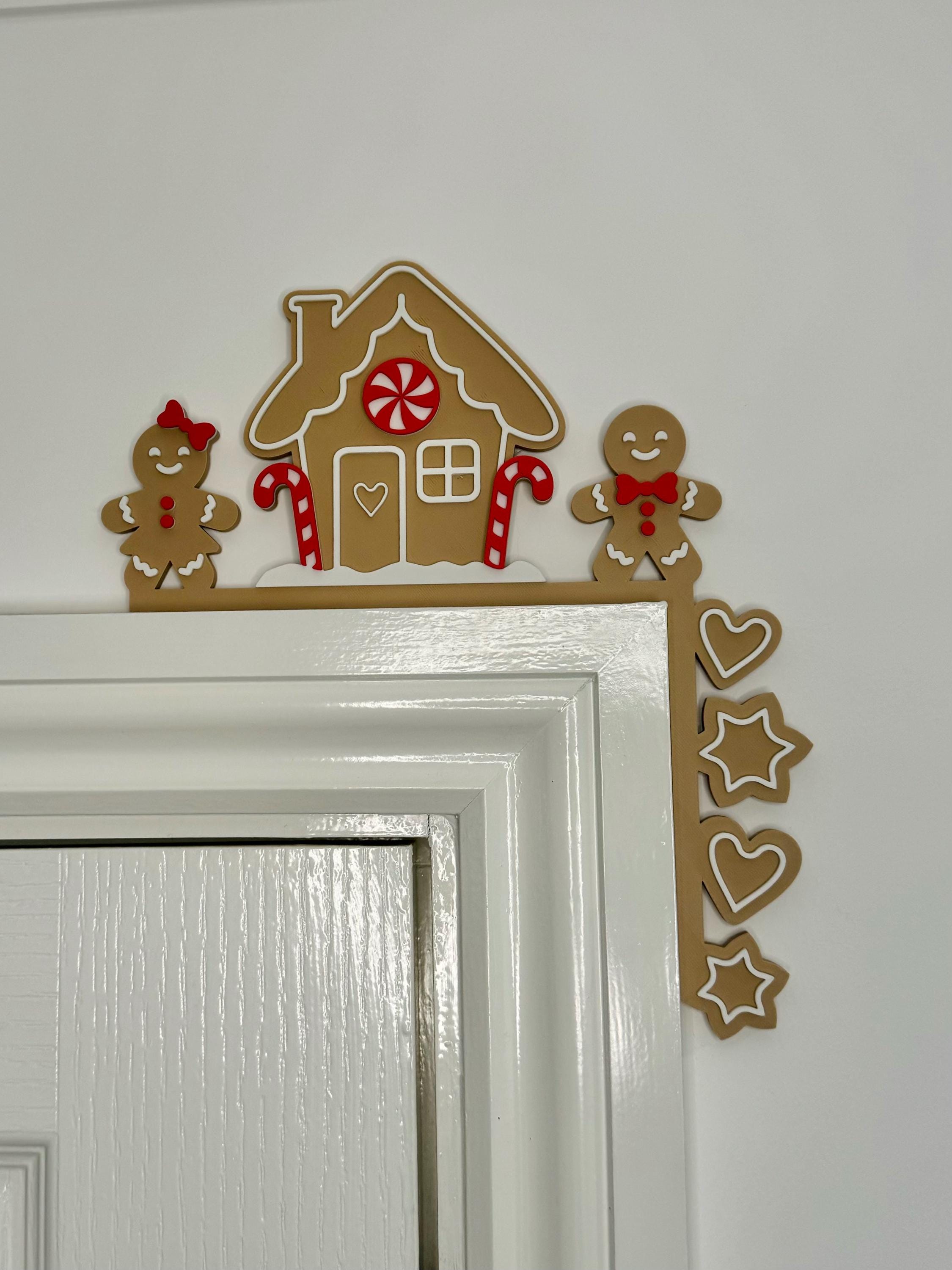 Gingerbread House Door Corner, Christmas Door Decoration - Etsy
