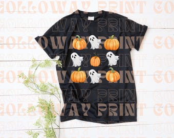 Kürbis-Geist, Kokette, Bogenkokette, Clipart, Lichtkokette, Herbst, Halloween, Schleife, Gespenst, Kürbis, Png, Digital, Sublimation, dtf