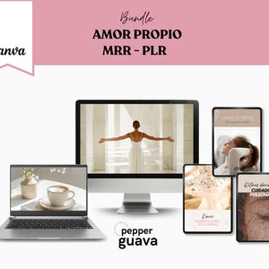 Bundel Amor Propio / Cuidado Personal / Diario Ansiedad / MRR / PLR /Guías en Español / CANVA / Derechos de Reventa / Loodmagneet