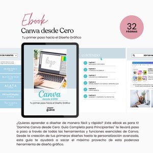 Canva Desde Cero,  Guía Para Principiantes en Español, PLR, MRR, Ebook, Canva, Marketing Digital, Guia Paso a Paso
