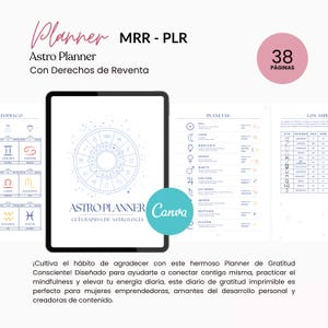 Planner Cósmico  / Guía Astrológica / Agenda Lunar para Manifestar / Signos Zodiacales /  MRR • PLR