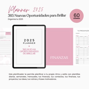 Girl Boss Planner 2025: A4 Printable Canva Template (MRR, PLR)