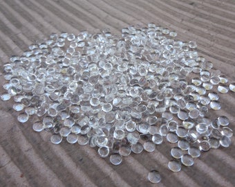 4mm Crystal Clear Czech Preciosa Glass Flat Back Smooth Top Dome Magnifying Cabs for Jewelry or DIY Craft Projects * 24PCS