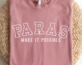 Para Varsity T-Shirt Design: Paraprofessional .PNG File (Digital Download)