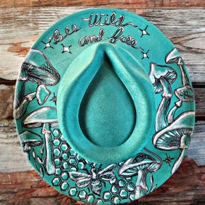 Wild and Foraged - suede wide brim fedora