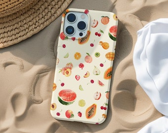 Watercolor Fruit Phone Case: Summer Design, Tough Protection