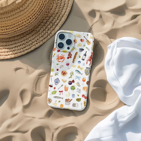 Mediterranean Food Phone Case: Summer iPhone & Samsung Cover