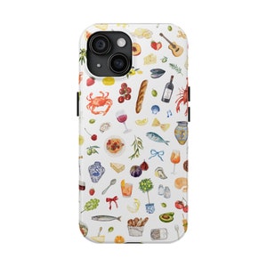Funda para teléfono con comida mediterránea: Funda de verano para iPhone y Samsung imagen 5
