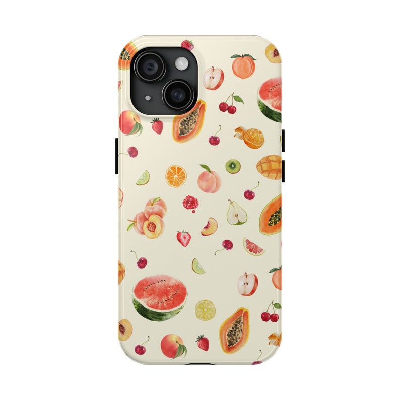 Watercolor Fruit Phone Case: Summer Design, Tough Protection image 5