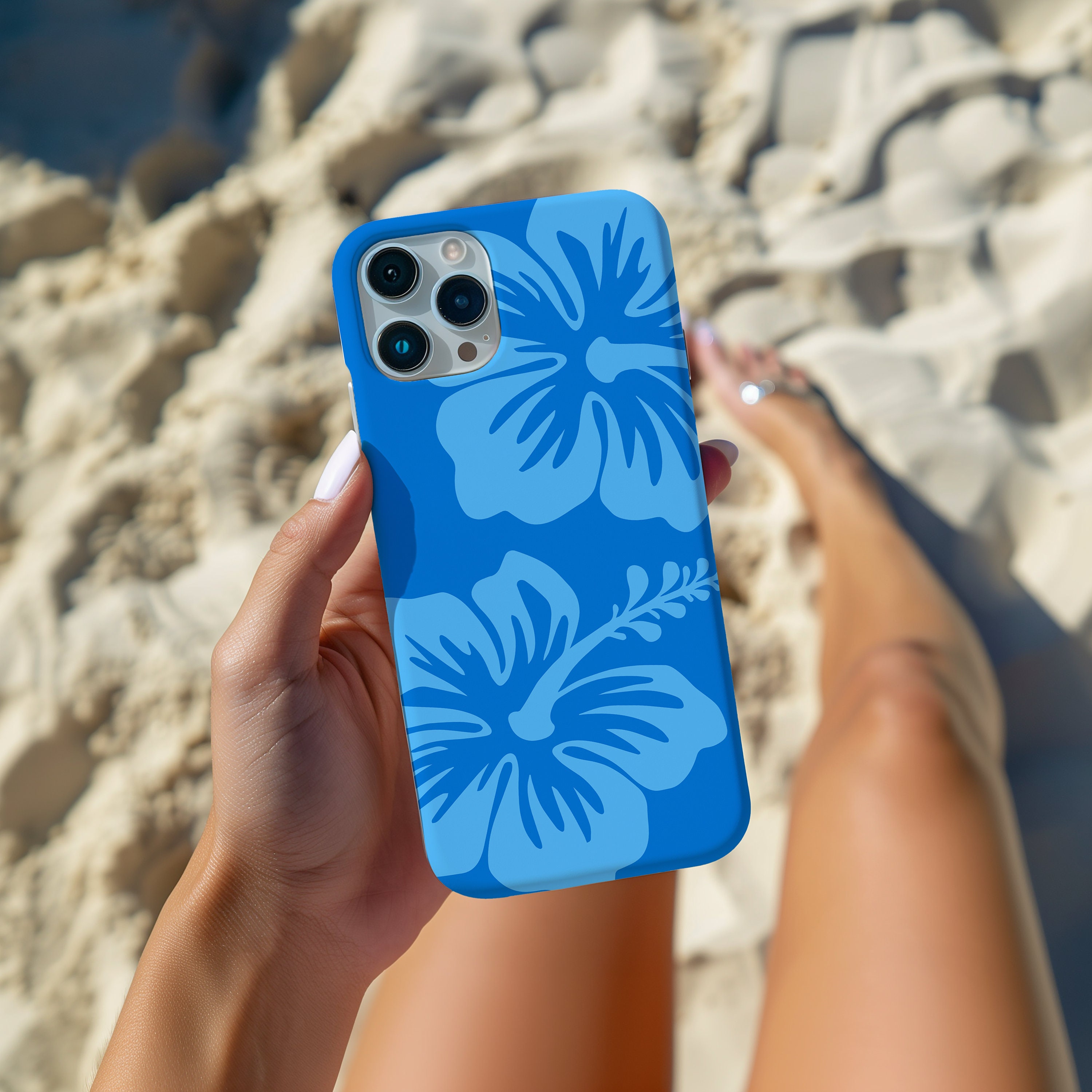 FANXI Colorful Hibiscus Phone Case Compatible With IPhone 16 15 14 13 12 11 Mini Pro Max - Shockproof Protective TPU Clear Phone Cover Case, Cute Flower Printed Case Designed For