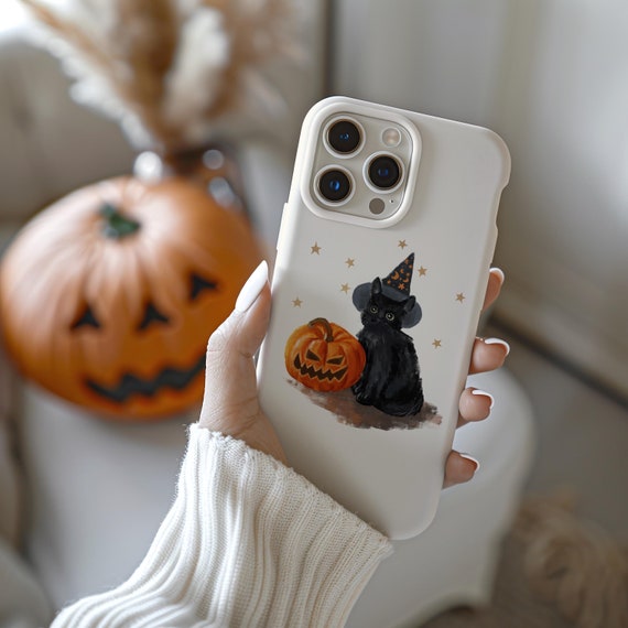 Spooky Cat Phone Case, Cute Halloween Phone Cover, iPhone 15 14 13 12 11  Pro Max 8 Plus X, Samsung Galaxy S24 S23 S22 S21 - Etsy Israel