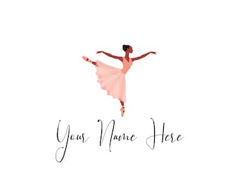 Ballerina Birthday Card Ballerina Girl Customizable Editable Printable ...