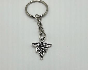 PT-Physical Therapist Career Keychain Charm-Small