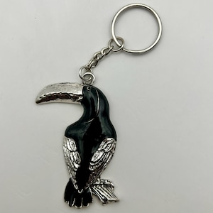 Llavero de pájaro negro