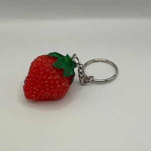 Strawberry Keychain Charm