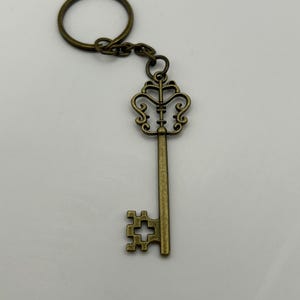 Bronze Skeleton Keychain Charm