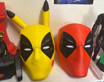 Deadpool/ Pikachu Deadpool Comic Style Mask