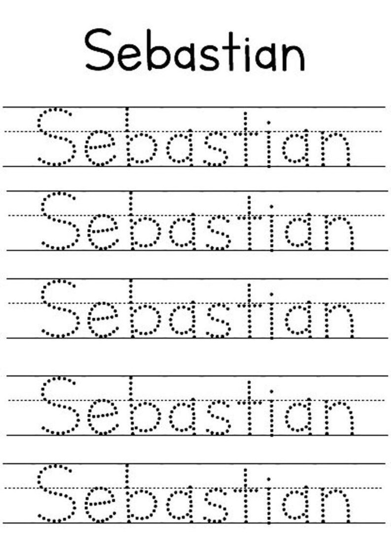 Custom Name Tracing Worksheet for Kids – Personalized Writing Practice