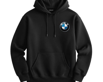 Sudadera unisex con el logotipo de BMW: sudadera con capucha para amantes de los coches, ideal para hombres y mujeres, ideal como regalo para los amantes de los coches.