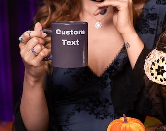 Taza de café personalizada con texto a medida, taza con nombre y mensaje personalizado