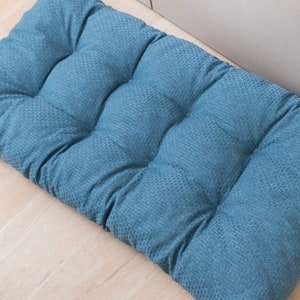 Custom Tufted Cushion, Indoor Bench Cushion, Custom Size Window Seat Cushion | Custom French Cushion | Custom Tufted Cushion | Sofa Cushion