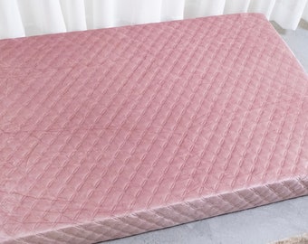 Custom Cushion Custom Pet Cushion for Dog Bed Mat Custom Size Pet Bed for Pet Gifts Quilted Bed with Removable Cover Waterproof Lining