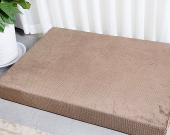 Custom Cushions Bench Cushions Custom Size Window Seat Cushion Velvet Reading Nook Cushion Floor Pad Replace Modern Sofa Cushion for Indoor