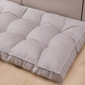 Tufted Cushion Custom French Cushion for Bench Tufted Cushion Indoor Floor Pad with Piping Custom Size Window Seat Cushion Reading Nook Pad