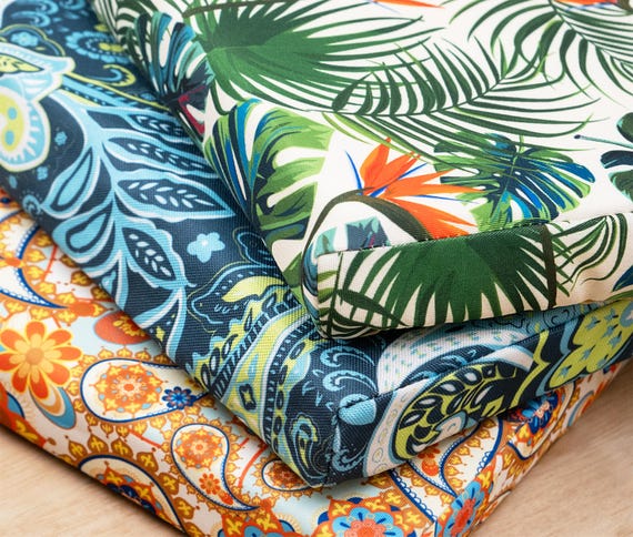 Outdoor Bench Cushion Custom Waterproof Cushion Patio Cushion for Garden Seat Outdoor Lounge Cushion Set with Zipper Cushion Outdoor