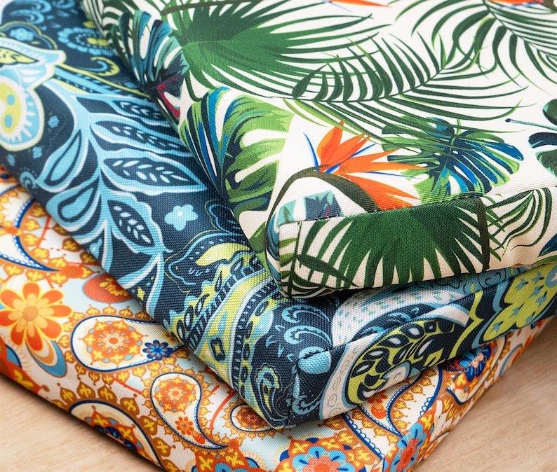 Outdoor Bench Cushion Custom Waterproof Cushion Patio Cushion for Garden Seat Outdoor Lounge Cushion Set with Zipper Cushion Outdoor image 1