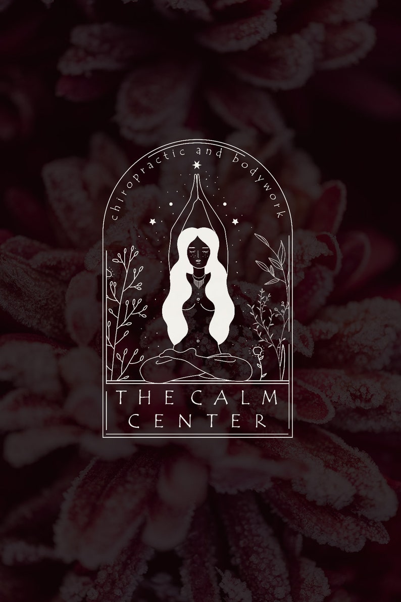 THE CALM CENTER 23 Modern Minimal Logo Design yoga - Etsy