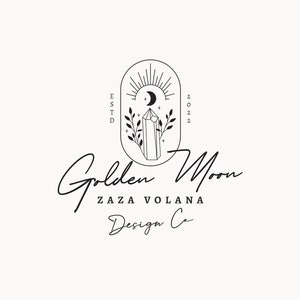 Eclectic Moon and Crystals Logo Design: Minimalist Celestial Brand  | 60 |