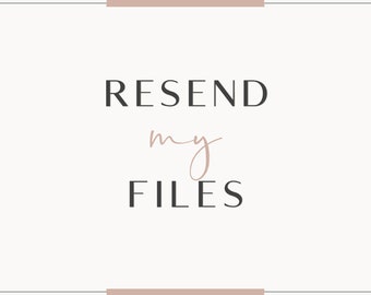 I've lost my files / Retrieve - Resend Lost Files