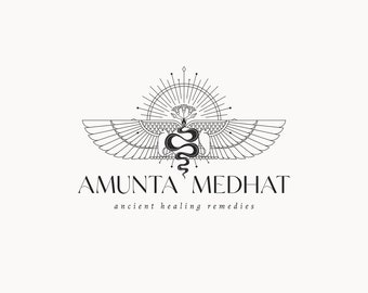 AMUNTA MEDHAT | 48 |  Eclectic Logo Design (sacred, magical, egyptian, ancient, isis, osiris, anubis, scarab, pharaoh, wings, snake logo)