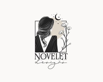 NOVELET DESIGNS | 38 |  Eclectic Logo Design (boutique, fashion, flower, moon, hair, dress, therapist, coaching, dream, mystic, esoteric)