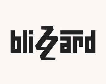 Custom Logo Design - Blizzard Bar / Beer house Logo ( Branding Package, Typography Logo, Artistic Brand Identity, Custom Business Logo)