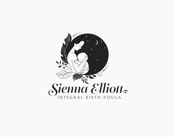 SIENNA ELLIOTT  | 24 |  Modern Minimal Logo Design (birth, doula, midwife, maternity, lactation, birthing, parenting, child, yoni logo)